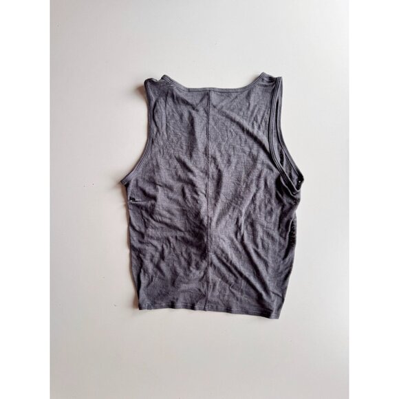 LULULEMON Breeze Through Nebula Grey Burnout Jersey Cropped Twist Tank, Size S - Picture 9 of 12